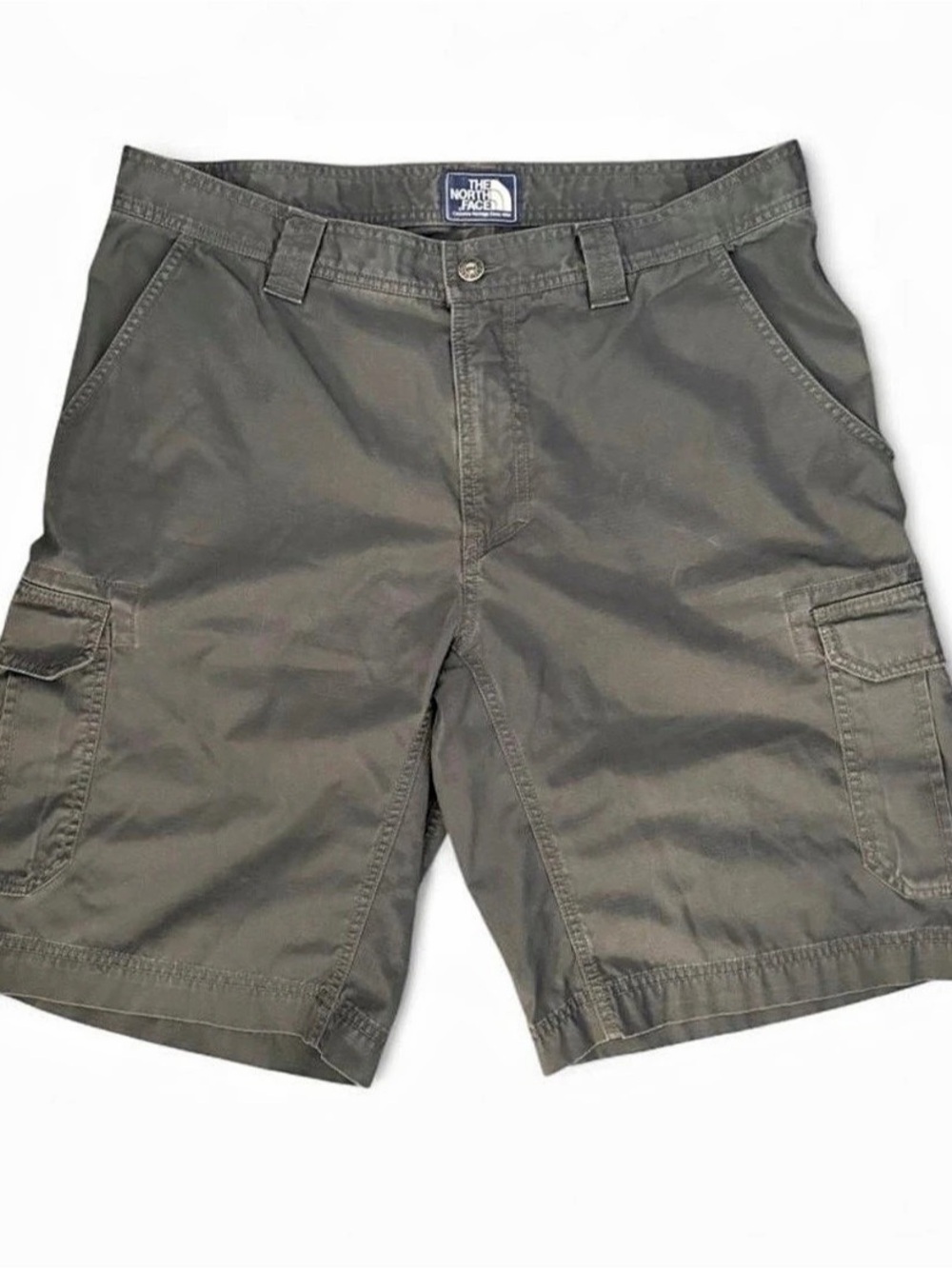 The North Face Men’s Sz. 36W dark gray/green cargo shorts. Inseam 10.”